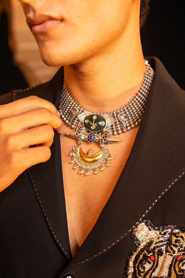 Tiger Embroidered Shacket - Image 4