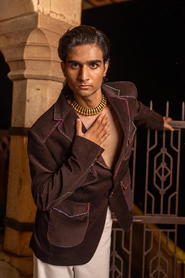 Brown Corduroy Blazer - Image 6