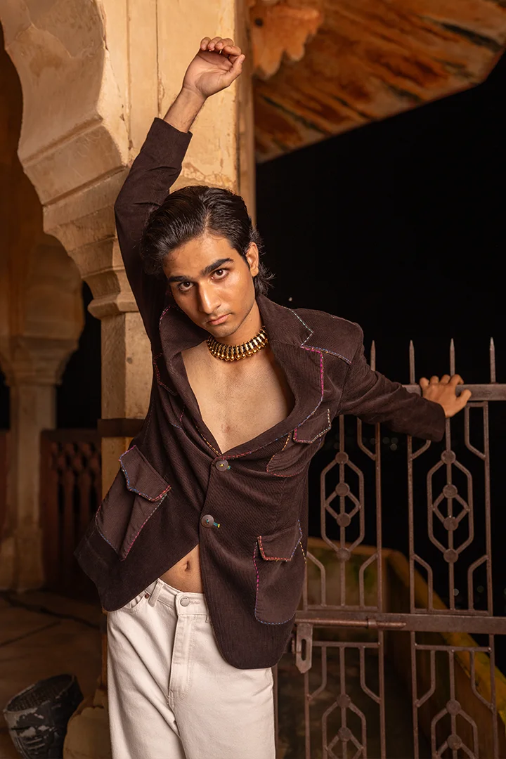 Brown Corduroy Blazer - Image 5