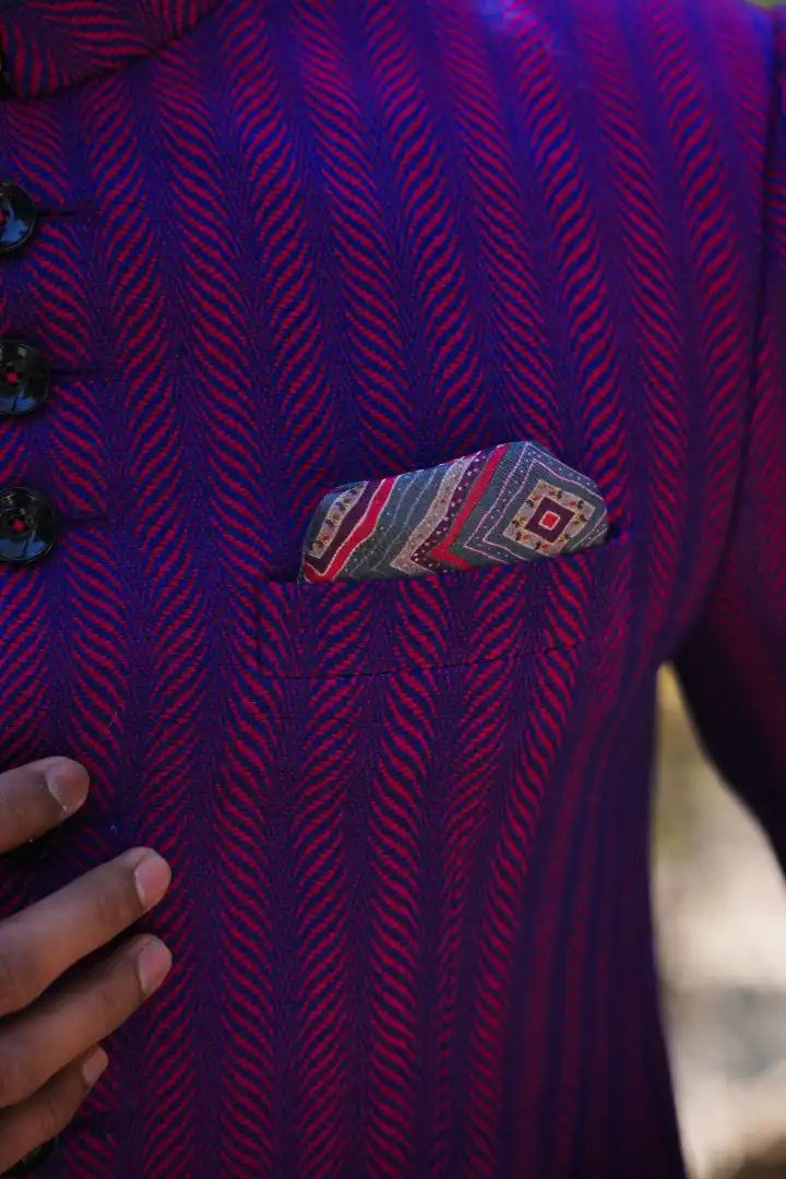 The Heritage Weave Bandhgala - Image 5