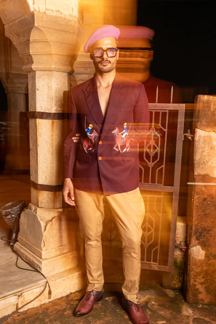 Hand-Painted Double Breasted Blazer - Image 3