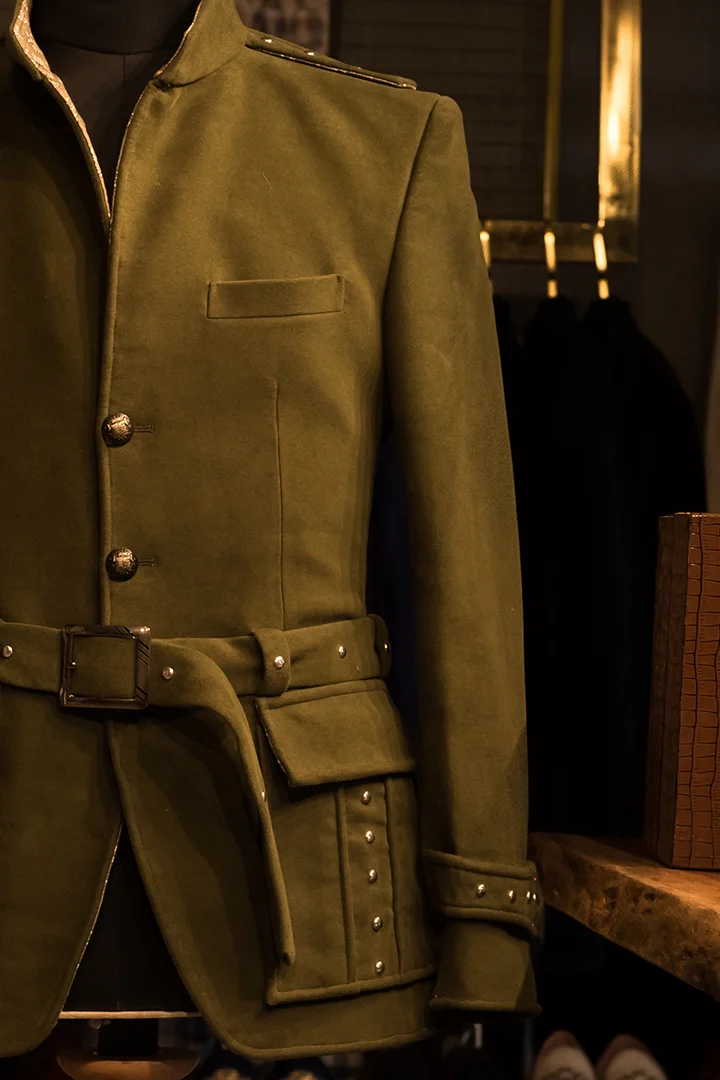 Olive Green Hunting Coat - Image 3