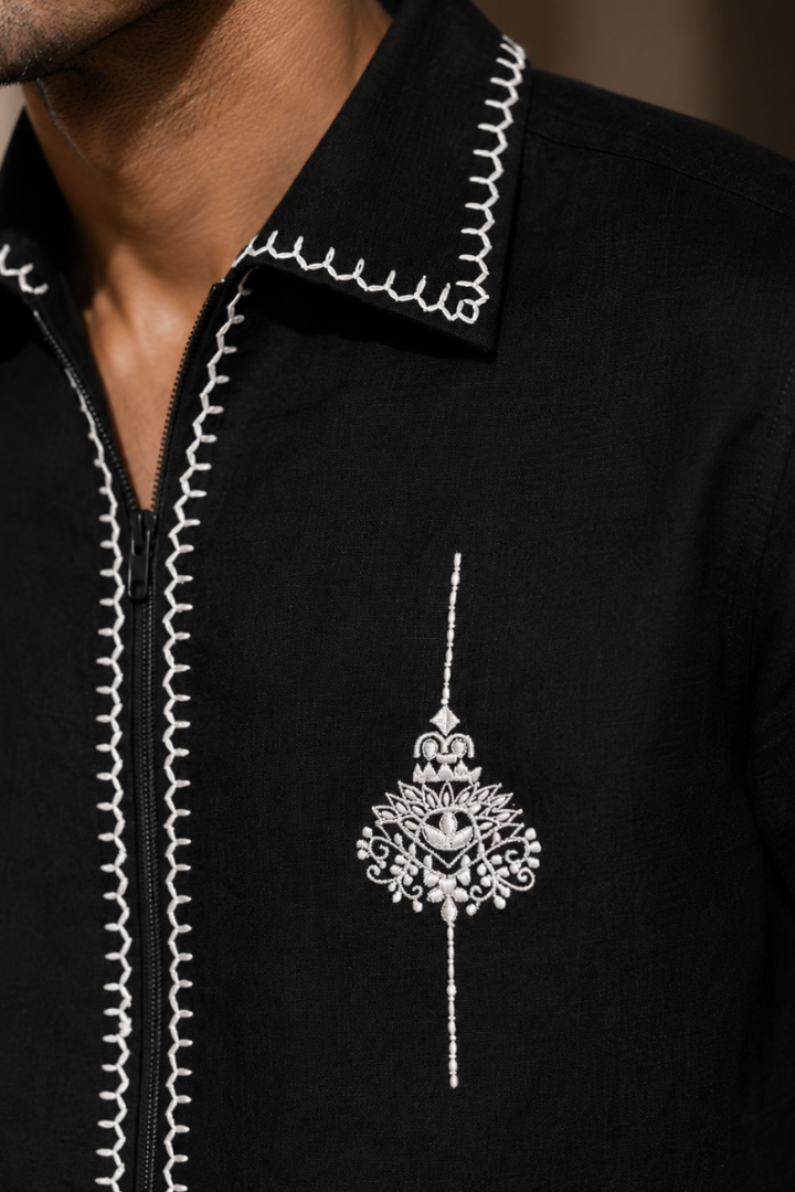 The Noir Crest Shacket - Image 3